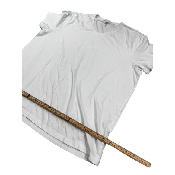 Old Navy Mens Soft-Washed V-Neck T-Shirt XL White - Picture 6 of 9